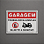 Placa - Garagem - Proibido estacionar 24h sujeito a guincho - Imagem 1