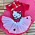 Kit Body Bebê Luxo Tule Hello Kitty - Imagem 1