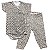 Conjunto Bebê Suedine Body Kimono e Calça Oncinha - Imagem 1