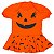 Body Bebê Vestido Halloween Abobóra com Faixa de Cabelo - Imagem 2