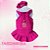 Jardineira Tweed Pink + Boina - Imagem 1