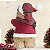 Urso Natalino de Isopor, Sisal e Tecido – 30cm - Imagem 4