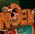 Placa de Resina – Ouriços na Palavra “NOEL” 26x3,0cm - Imagem 1