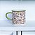 Caneca de Cerâmica Floral Verde 10 x 7cm - Imagem 1