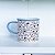 Caneca Floral de Cerâmica Rosa  10 x 7cm - Imagem 1
