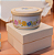 Pote Maria de Porcelana com Tampa Salmão – 6,0x10,90cm - Imagem 1