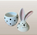 Pote Ovo de Páscoa de Cerâmica com Orelha e Pintinhas Pretas – 23x13cm - Imagem 3