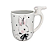 Caneca de Coelho Cerâmica  com Alça de Patinha  12 x 0,9 x  0,8cm - Imagem 3