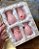 Kit Mini Vaso de Mesa de Porcelana Rosa Coração - Manu Fischer 7x 5cm - Imagem 1