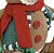 Enfeite Boneco Gingerbread com toca  Multicolorido Poliéster, Plástico e Areia 26x26cm - Imagem 3