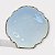 Marcador de Lugar em Porcelana Filete Ouro 7 x 7cm - Imagem 1