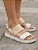 Sandália Beira Rio Flatform Natural - Imagem 3