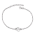Pulseira Trevo de 4 Folhas 16cm com extensor Prata 925 - Imagem 1