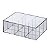 Caixa Organiz.C/ Divisoria E Tampa 22,5X16,5X8,5Cm -Cod:1079 - Imagem 2