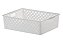 Cesto Organizador Quadratta 27X21X8  - Cod:891Branco - Imagem 3