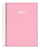 Caderno Universitário 1 Matéria 80 Folhas 20x27,5cm - Stilo Rosa - Imagem 1