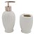 Kit  Banheiro 2 peças Branco de Porcelana - Imagem 1