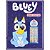 Livro de Atividades com 6 lápis de cor - Bluey - Imagem 1