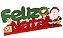 Placa de Mesa MDF Feliz Natal 30cm x 13cm - Imagem 1