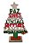 Arvore Decorativa de Mesa Natal MDF 18cm - Imagem 1