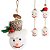 Enfeite de Natal Boneco de Neve 8cm - Sortidos - Imagem 1