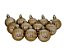 Jogo de Bolas Decorativas de Natal 4cm 12 peças - Champagne - Imagem 1