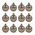 Jogo de Bolas Decorativas de Natal 4cm 12 peças - Champagne - Imagem 2