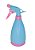 BORRIFADOR SPRAY DE PLÁSTICO 450ML 20X8,5CM - AZUL E ROSA - Imagem 1