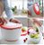 Tupperware® Centrífuga Plus - Tampa Vermelha - 3.9l - Imagem 8