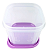 Tupperware® Tupperfresh Quadrado Baixo Lilás - 200ml - Imagem 3