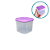 Tupperware® Tupperfresh Quadrado Baixo Lilás - 200ml - Imagem 4