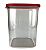 Tupperware® Ultra Clear Quadrado Paixão - 3.6l - Imagem 2
