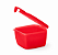 Tupperware® Conserva Metade Quadrado Vermelho - 600ml - Imagem 1