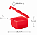 Tupperware® Conserva Metade Quadrado Vermelho - 600ml - Imagem 3