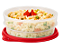 Tupperware® Tupper® Pote Dinâmico Translúcido com Tampa Vermelha - 400ml - Imagem 1