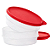 Tupperware® Tupper® Pote Dinâmico Translúcido com Tampa Vermelha - 400ml - Imagem 2