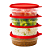 Tupperware® Tupper® Pote Dinâmico Translúcido com Tampa Vermelha - 400ml - Imagem 3
