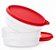 Tupperware® Tupper® Pote Dinâmico Translúcido com Tampa Vermelha - 400ml - Imagem 2