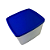 Tupperware® Jeitoso Translúcido com Tampa Azul - 800ml - Imagem 2