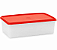 Tupperware® Maxi Caixa Translúcida e Tampa Vermelha - 2.5l - Imagem 1