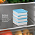 Tupperware® Refri Box Transparente com Tampa Azul - 400ml - Imagem 4