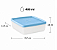 Tupperware® Refri Box Transparente com Tampa Azul - 400ml - Imagem 2