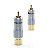 CONECTORES RCA NAKAMICHI BANHADOS A OURO ( PAR) - Imagem 2
