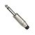 CONECTOR PLUG P10 MONO PRATA - Imagem 2