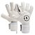 Luva de Goleiro Profissional N1 Cronos White + Adesivo - Imagem 2