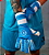 LUVA DE GOLEIRO PROFISSIONAL N1 SIRIUS AZUL + BRINDE - Imagem 1