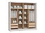 Guarda-roupa 2 portas de correr TURIM com Espelho - 3683A 2,17 x 2,18 x 55,8 - Imagem 6