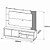 Estante Home Para Tv Até 65" Ho1000 2 Portas E  Com Led, Natural / Off White Tecnomobili - Imagem 7