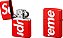 Supreme x Zippo Isqueiro Logo Vermelha - Imagem 2