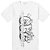 Comme Des Garçons x KAWS Camiseta Print 3 Branca - Imagem 1